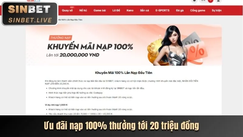 Khuyến mãi người dùng mới Sun88